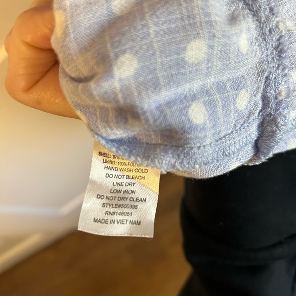 Monteau Light Blue Polka Dot Print Midi Dress - Picture 5 of 6